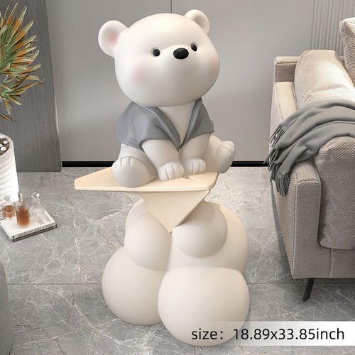 Flight Bear Statue Grey Flight Bear Statue Grey