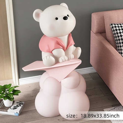 Flight Bear Statue Pink Flight Bear Statue Pink
